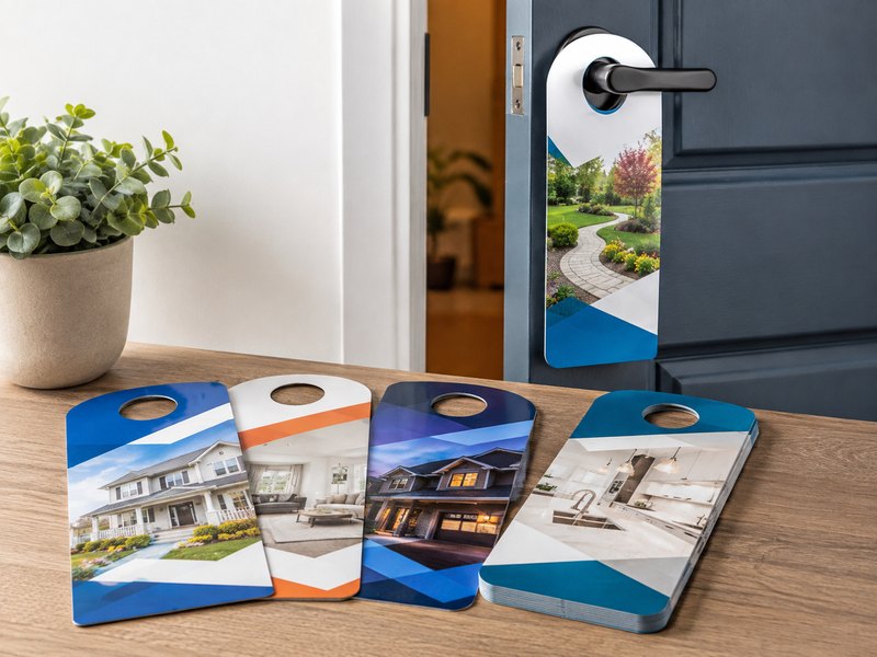 Custom printed door hangers
